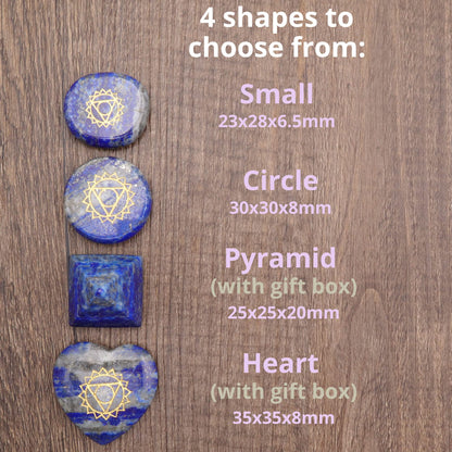 Uorbeay NatureWonders All Natural 7 Chakra Stone Set (Pyramid) with Engraved Symbols (Gift Box, Information Brochure & Pouch) - Healing Crystals, Balancing, Tumbled Palm Stone, Touchstone, Meditation
