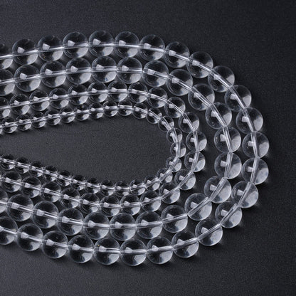 6MM 63PCS Clean Glass Spacer Loose Beads for Jewelry Making DIY Bracelet Necklace