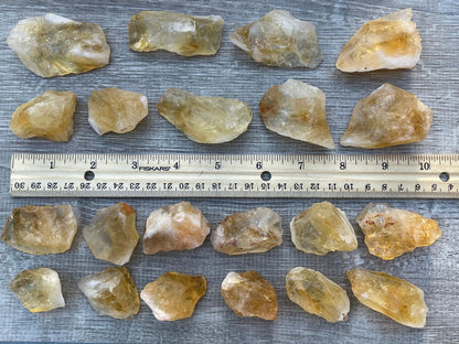 GAF TREASURES Wholesale Raw Citrine Crystals, Natural Citrine Stone, Natural Rough Citrine Crystals, Citrine Rough, Citrine Healing Crystals (Citrine, 0.25 Pound)
