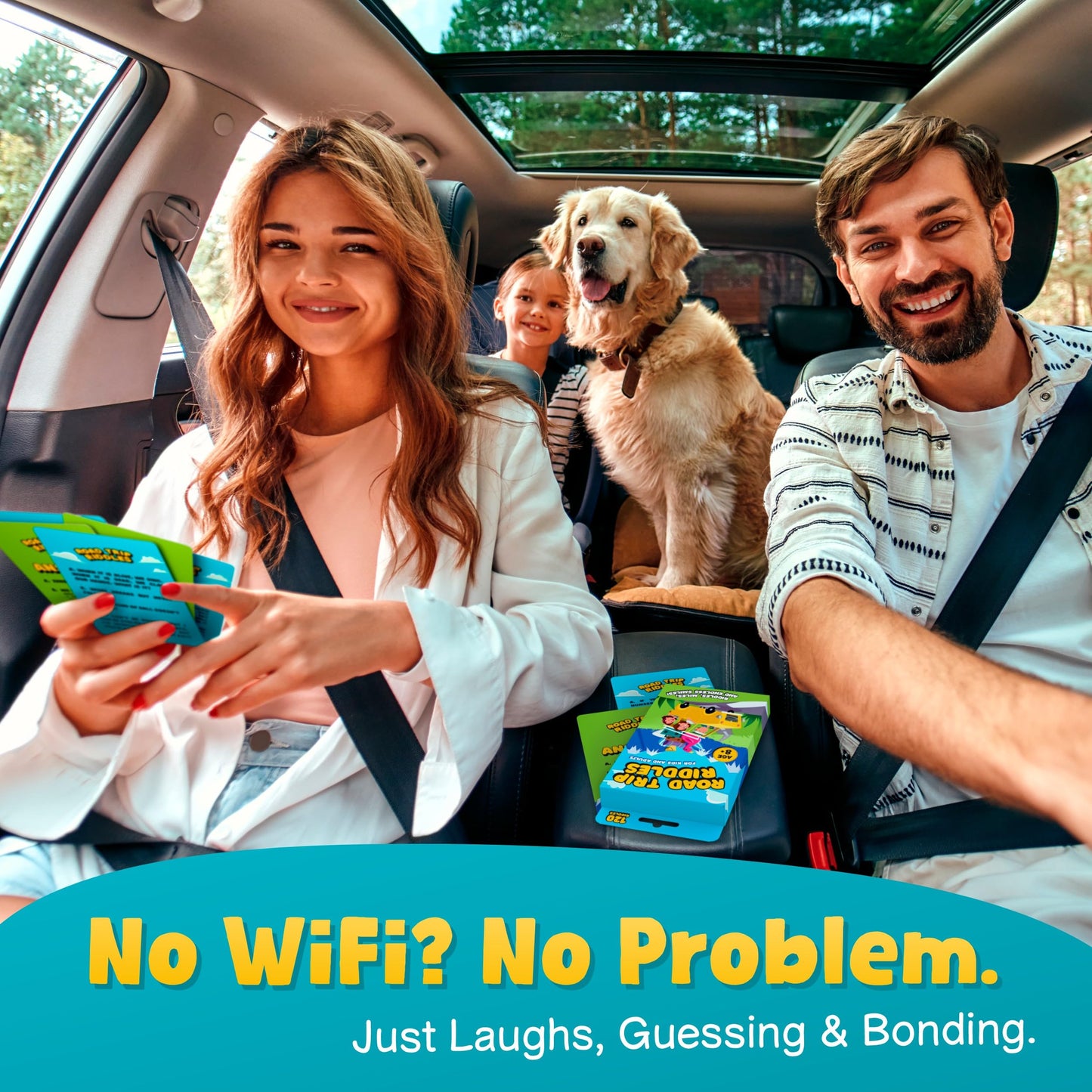 WELL BALANCED 120 Road Trip Riddles - Road Trip Car Game for Kids