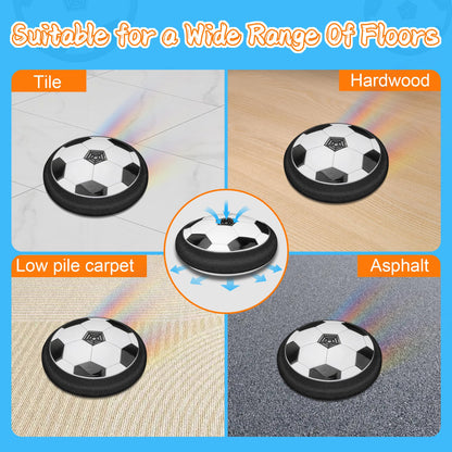 Nazano LED Hover Soccer Ball, Floating Soccer Set with 2 Goal Soccer, Indoor Soccer Game for Young Boys and Girls, Birthday Gifts for Young Kids, Toys Gifts for Ages 3-12