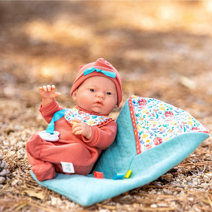 JC Toys - Nature Collection | Original Mini Newborn | Anatomically Correct Real Girl Baby Doll Gift Set | 9.5" All-Vinyl | Designed by Berenguer | Ages 2+