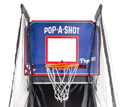 Pop-A-Shot - Pop-Up Game | Arcade Basketball Inside, Out, and On The Go | Infrared Sensor Scoring | 3 Balls | Foldable, Portable, Tote Bag Included
