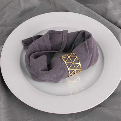 12PCS – Gold Napkin Rings Set of 12, Holiday Napkin Holders for Dining, Anniversary, Birthday, Romantic Candlelight Dinner, Holiday, Party of Table Setting, Wedding Table Decoration