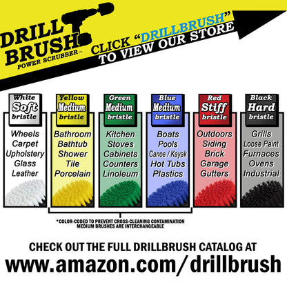 Outdoor Cleaning Supplies - Garden and Statue Cleaning Brush Set - Patio and Deck Scrubbing Tools - Bird Bath Cleaning Brush - Concrete Cleaning Brushes - Stone Stain Removing Tool - Brick Brush