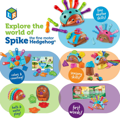 Learning Resources Spike the Fine Motor Hedgehog First Words - Toddler Activity Toys, Preschool Fine Motor Skills, Age 18 Months+