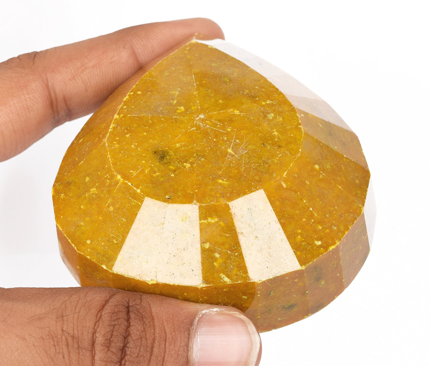 GEMHUB Rare Huge Museum Yellow Sapphire 1632.35 Ct Collectible Pear Sapphire, Natural Certified Big Size Sapphire Gemstone AJ-899