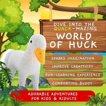 Randimals Plush Toy Stuffed Animal Mix - Horse & Duck Hybrid Stuffed Animals for Girls & Boys - Huggable & Soft Animal Characters Cute Plushies - Unique Toys for Discovery & Adventure