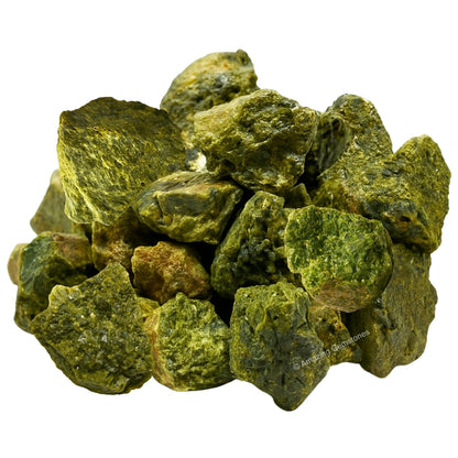 Amazing Gemstone Green Tourmaline with Matrix Raw Crystals and Healing Stones, Natural Rocks For Tumbling - DIY Raw Stones And Crystals (1 Piece)