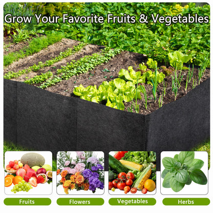 FVOTNW 2-Pack 3 Grid Fabric Raised Garden Bed 22 Gallon, 3x1x1 FT Thickened Garden Grow Bags with Handles - Indoor Outdoor Planter Bags for Vegetables, Herbs, Flowers