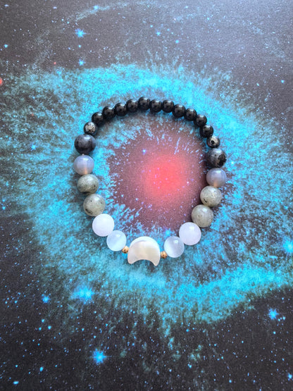 MQV Moon Phase Ultimate Women Protection Lunar Energy Bracelet Cleanse Healing Inner Peace Energy and Balance inspired Jewelry Gift (style1)