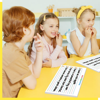 50 Sheets Ruled Writing Paper, Double-Sided Printing Skip-A-Line Ruled Writing Paper with Dotted Lines Handwriting Practice Paper 1” line spacing for Kindergarten Toddlers Kids (11” x 8.3”)