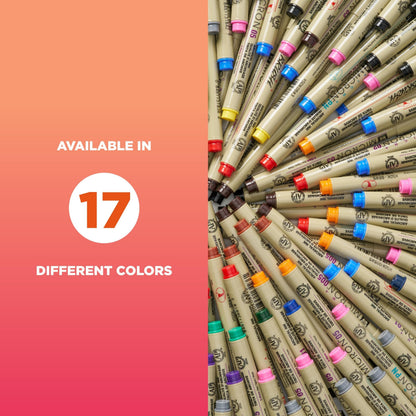 SAKURA Pigma Micron Fineliner Pens - Archival Black Ink Pens - Pens for Writing, Drawing, or Journaling - Assorted Point Sizes - 6 Pack