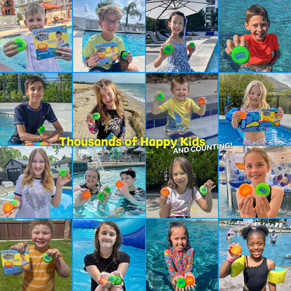 Soft Stone Skippers Game - Fun Pool Toys for Kids All Ages - 4 Pack Water Skipping Discs Set - Beach Games Summer Beach Gifts for Boys & Girls Ages 3 4 5 6 7 8 9 10 11 + Year Old - Water Toys