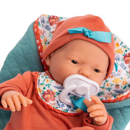 JC Toys - Nature Collection | Original Mini Newborn | Anatomically Correct Real Girl Baby Doll Gift Set | 9.5" All-Vinyl | Designed by Berenguer | Ages 2+