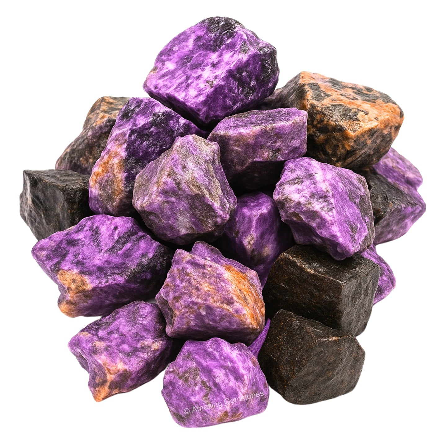 Amazing Gemstone Stitchtite Raw Crystals and Healing Stones, Natural Rocks for Tumbling and DIY Raw Stones and Crystals (1 Piece)