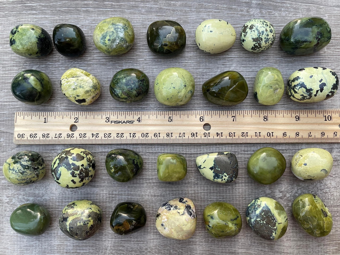 WHOLESALE Serpentine Tumbled Stones, Polished Serpentine Gemstone, Serpentine Polished Rocks (Serpentine, 0.25 Pound)