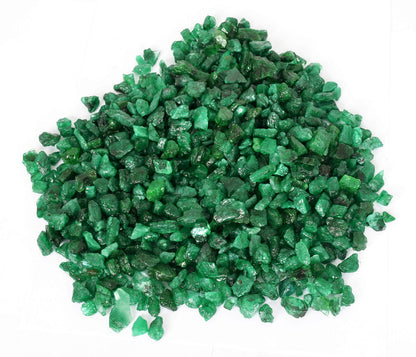GEMHUB Green Emerald Gemstones Lot Natural Loose Raw Stones for Jewelry Making Pendants Necklaces Rings