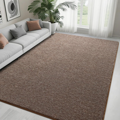 FALARK 4x6 Area Rugs for Bedroom Living Room, Brown Soft Low-Pile Modern Indoor Thickened Memory Foam Non-Slip Washable Carpets for Kids Dorm Home Decor Rug