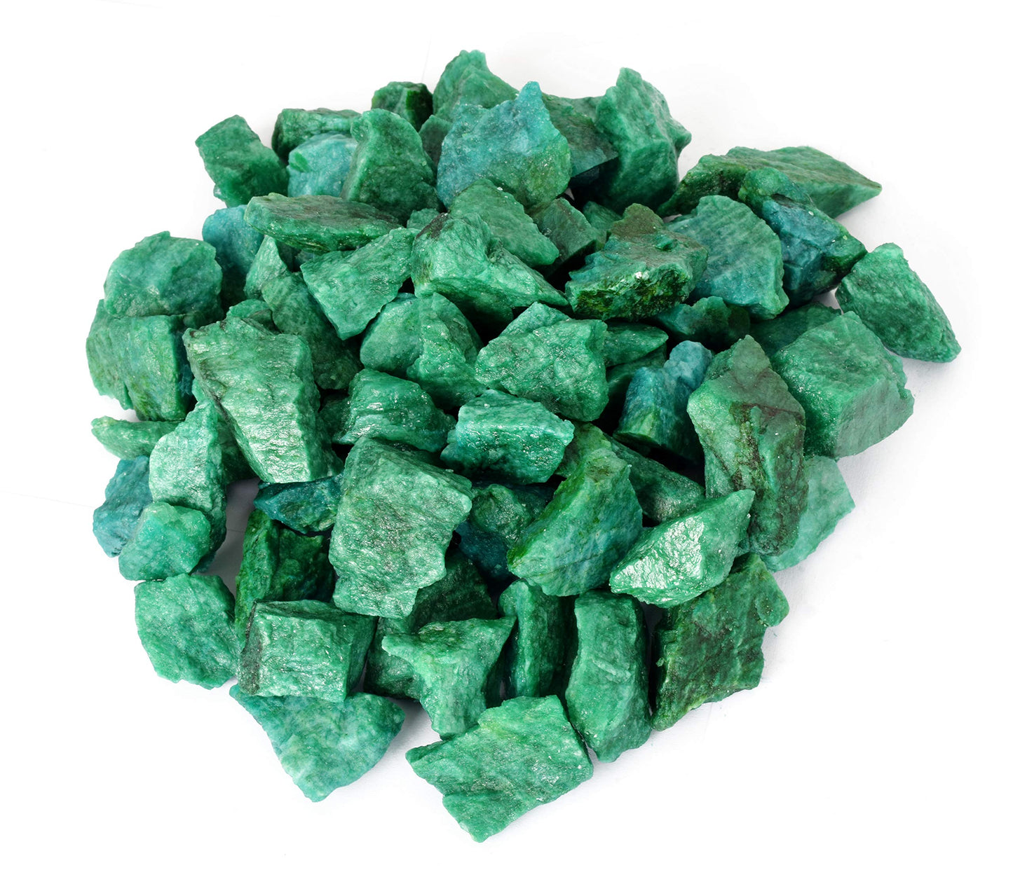 GEMHUB Green Emerald Gemstones Lot Natural Loose Raw Stones for Jewelry Making Pendants Necklaces Rings