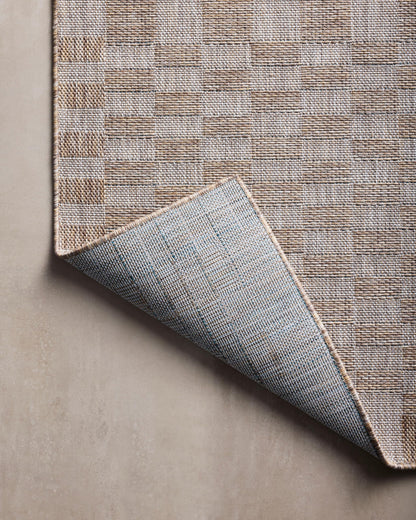 Loloi Amber Lewis Topanga Collection TOP-03 Natural/Dove 3'-11" x 5'-11" Indoor/Outdoor Accent Rug
