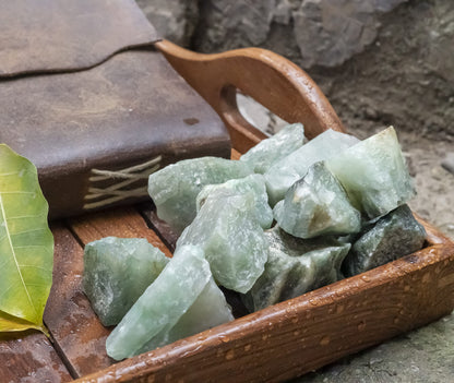 Green Jade Rough Gemstones For Jewelry Making, Raw Stones and Crystals Bulk, Tumbling Bulk, Polishing, Cabbing, Lapidary, Fountain Rocks, Decoration, Wire Wrapping, Gem Mining, Reiki Healing 1 lb
