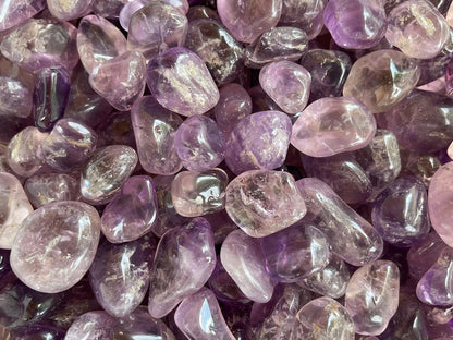 GAF TREASURES 5 Pcs Amethyst Tumbled Stones, Polished Natural Amethyst Gemstone, Amethyst Healing Crystals (Amethyst)