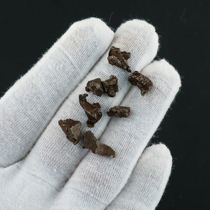 CRYSTALIS 30 carats Natural Meteorite Raw Crystals, Loose Gemstone, Wholesale Bulk Rough Jewelry Making Supply, Chakra Healing Raw Stones, Wire Wrapping, DIY, Gem Collection, Size : 4-6mm