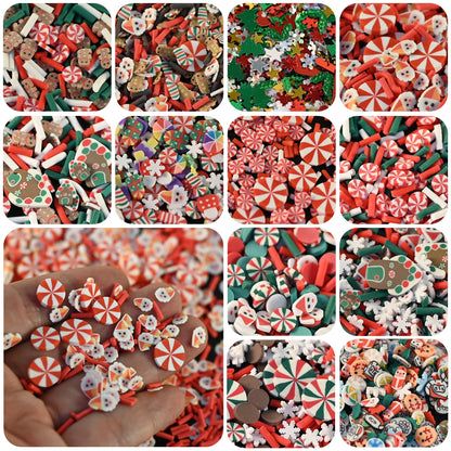 LIKETURE Fake Sprinkles 180g Fake Christmas Sprinkles Non-edible Craft Sprinkles Faux Sprinkles for Crafts Plastic Sprinkle Decoration Slime Sprinkles Slime Add Ins Shaker Card Filler (12 Bottles)