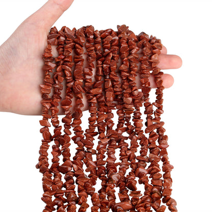 ZHIYUXI 400pcs Gold Sandstone Beads 5-8mm Crystals Gemstones for Bracelet Making Irregular Stone Bead for Jewelry Making Natural Chips Craft 2 Strands