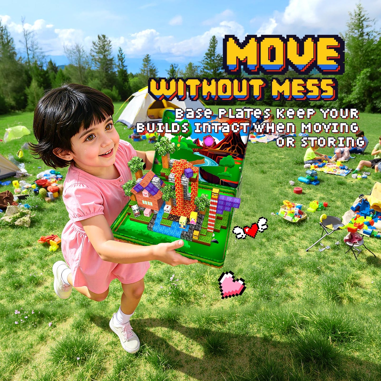 99PCS Magnetic Blocks Travel Toys, Magnet Building Blocks with Portable Metal Box, Mini Construction Travel Magnetic Tiles for Toddlers Boys Age 3-5 4-8 8-12, STEM Sensory Outdoor Travel Toys Gifts