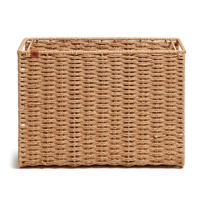 U Brands Woven Hanging File Basket, Office Organization Supplies, 1 Count