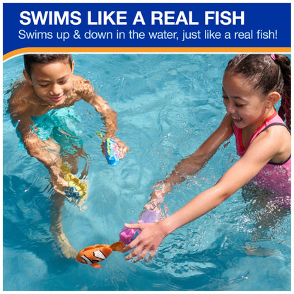 SwimWays Rainbow Reef Fish Toy, Kids Swimming Accessories & Water Toys, Learn to Swim Pool Toys for Kids Ages 5 & Up, Batteries Included, Tuna Turner