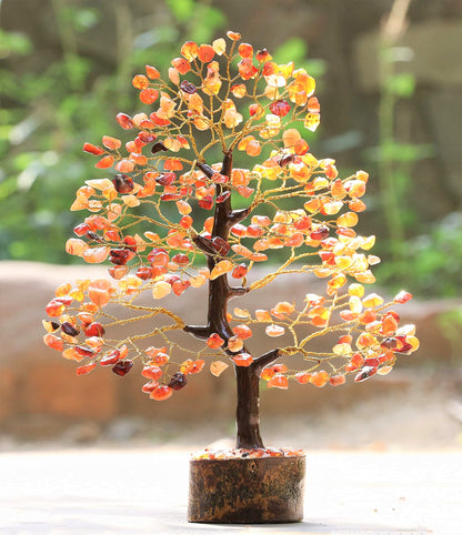 Crocon® Carnelian Crystals Tree, Birthday Gifts for Women, House Warming Gifts New Home Decor, Healing Crystals Spiritual Present, Birthday Gift for Mom, Orange Decor, Gemstones Money Tree Positivity