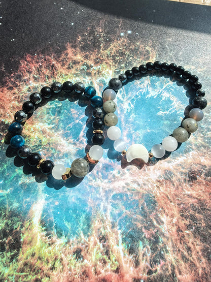 MQV Moon Phase Ultimate Women Protection Lunar Energy Bracelet Cleanse Healing Inner Peace Energy and Balance inspired Jewelry Gift (style1)