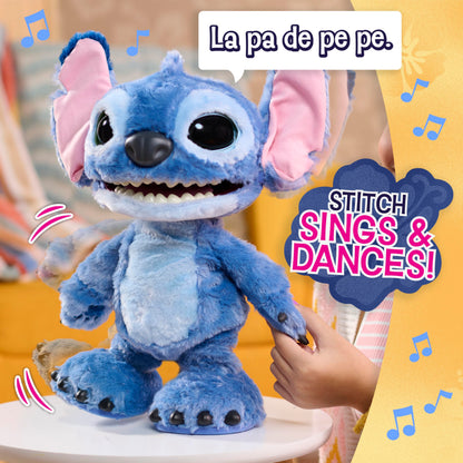 Disney Stitch Just Play Ultimate Interactive 17" Plush Toy, 100+ Sounds & Reactions, Inspired by Disney’s Live-Action Lilo & Stitch Film, New Movie Toy for Fans, Girls, Boys, Kids 3 and Up by