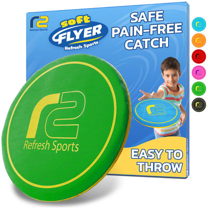 Soft Flying Disc – Fun Outdoor Toy for Kids, Teens & Adults – Easy to Catch - Fun Summer Gifts for Kids - Pool & Beach Games – Holiday Present Summer Gift for Boys & Girls Ages 3 4 5 6–12+