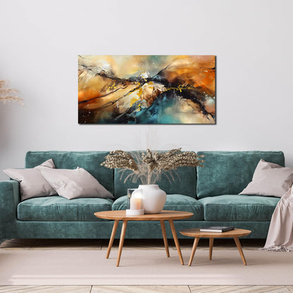 JKWALL77 Abstract Paintings Wall Art for Living Room - Modern Wall Decor for Bedroom Kitchen Room Wall Art Ready to Hang Size 20" x 40"