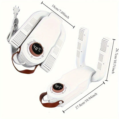 Portable Shoe Dryer | Fast, Quiet, Efficient Drying, 110V Smart Timer with Auto Shut-off, Foldable Design, Suitable for Work Boots, Gloves, Hats, Socks | A Must-have Household Item, Perfect as Thanksgiving, Christmas, Holiday Gifts, Without Battery
