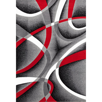 Persian Area Rugs 2305 Gray 5x7 Abstract Area Rug, 5 x 7 ft