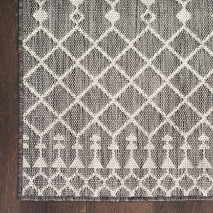 Nourison Home Positano Charcoal 5' x 7' Area Rug - Easy Clean, Non Shedding, Bed Room, Living Room, Dining Room, Kitchen (5' x 7')
