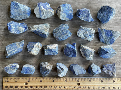 GAF TREASURES Wholesale Raw Lapis Lazuli Crystals, Natural Lapis Lazuli Stone, Natural Rough Lapis Lazuli Crystals, Lapis Lazuli Rough, Healing Crystals (Lapis Lazuli, 0.25 Pound)