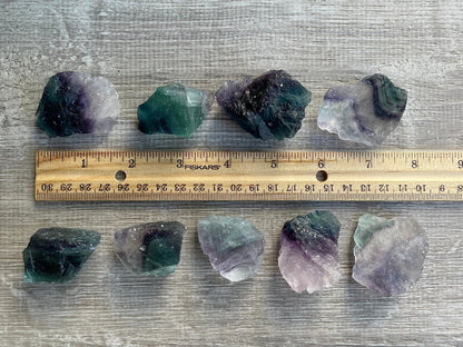 GAF TREASURES Wholesale Raw Rainbow Fluorite Crystals, Natural Rainbow Fluorite Stone, Natural Rough Rainbow Fluorite Crystals, Rainbow Fluorite Healing Crystals (Rainbow Fluorite, 0.5 Pound)