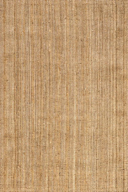 nuLOOM Ashli Solid Farmhouse Jute Accent Rug, 2X3, Natural