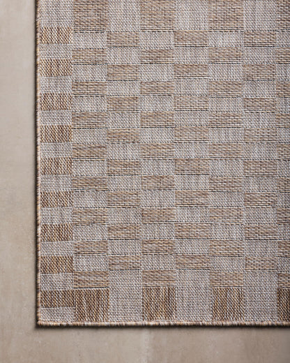 Loloi Amber Lewis Topanga Collection TOP-03 Natural/Dove 3'-11" x 5'-11" Indoor/Outdoor Accent Rug