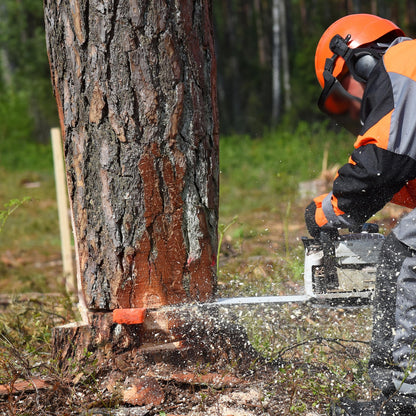 UNCO- Tree Felling Wedges with Spikes, 4Pack, 5.5" & 8" Wedges with Storage Bag, Splitting Wedge, Plastic Wedges, Logging Tools and Equipment, Chainsaw Wedges for Trees