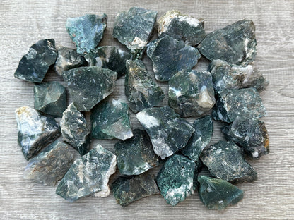 GAF TREASURES Wholesale Raw Tree Agate Crystals, Natural Tree Agate, Natural Rough Tree Agate Crystals, Tree Agate Healing Crystals (Tree Agate, 0.5 Pound)