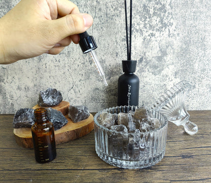 MAIBAOTA Smoky Quartz Crystal Stones 1" Natural Raw Crystals Bulk Rough Gemstones Rocks for Tumbling Polishing Cutting Decorative Stone