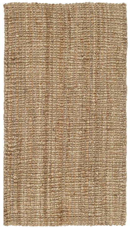 SAFAVIEH Area Rug 2x3 - Natural Fiber Collection - Natural Brown, Handmade Jute, Farmhouse Style, Chunky Textured Thick Pile (NF447A)