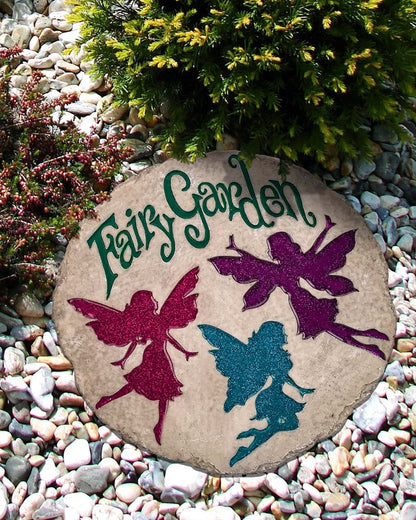 Spoontiques - Garden Décor - I Love You Stepping Stone - Decorative Stone for Garden
